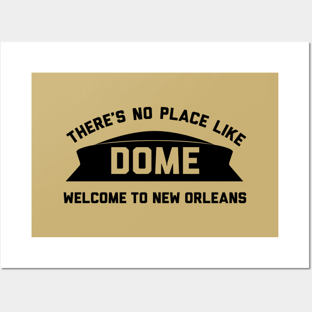 Theres No Place Like Dome, NO - gold Wall Art by KFig21